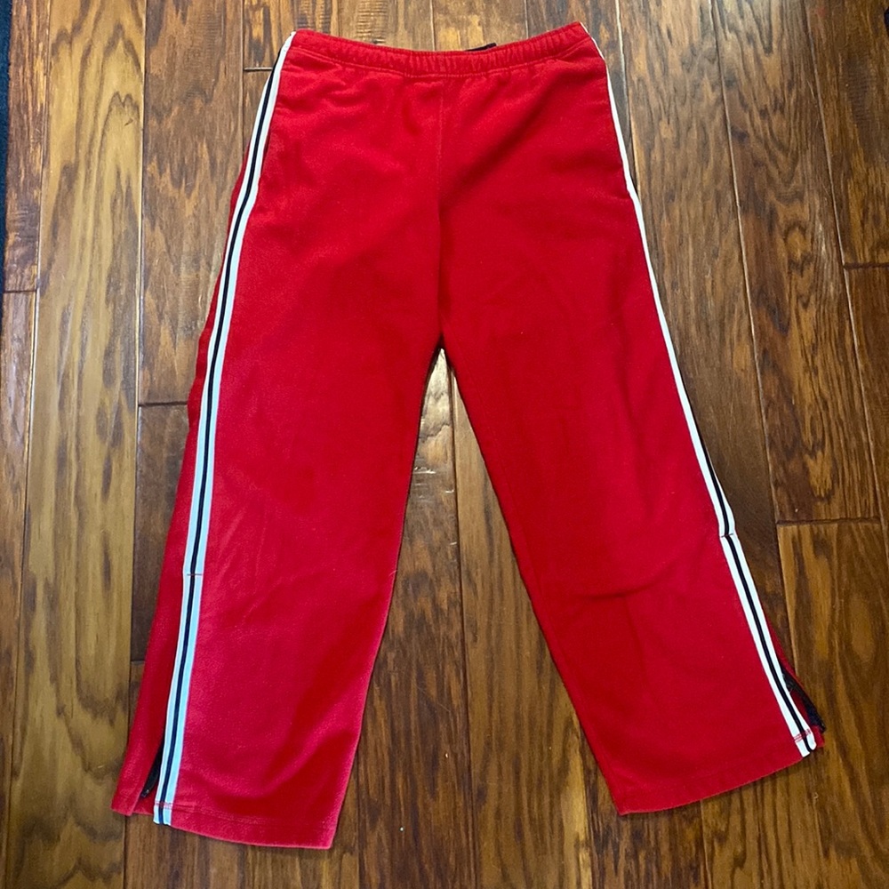 Vintage Red Striped Sweatpants